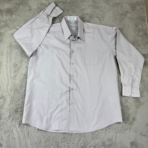 Alberto Celini Dress Shirt Single‎ Needle Tailoring Button Down 17 34/35 Career - Picture 1 of 7